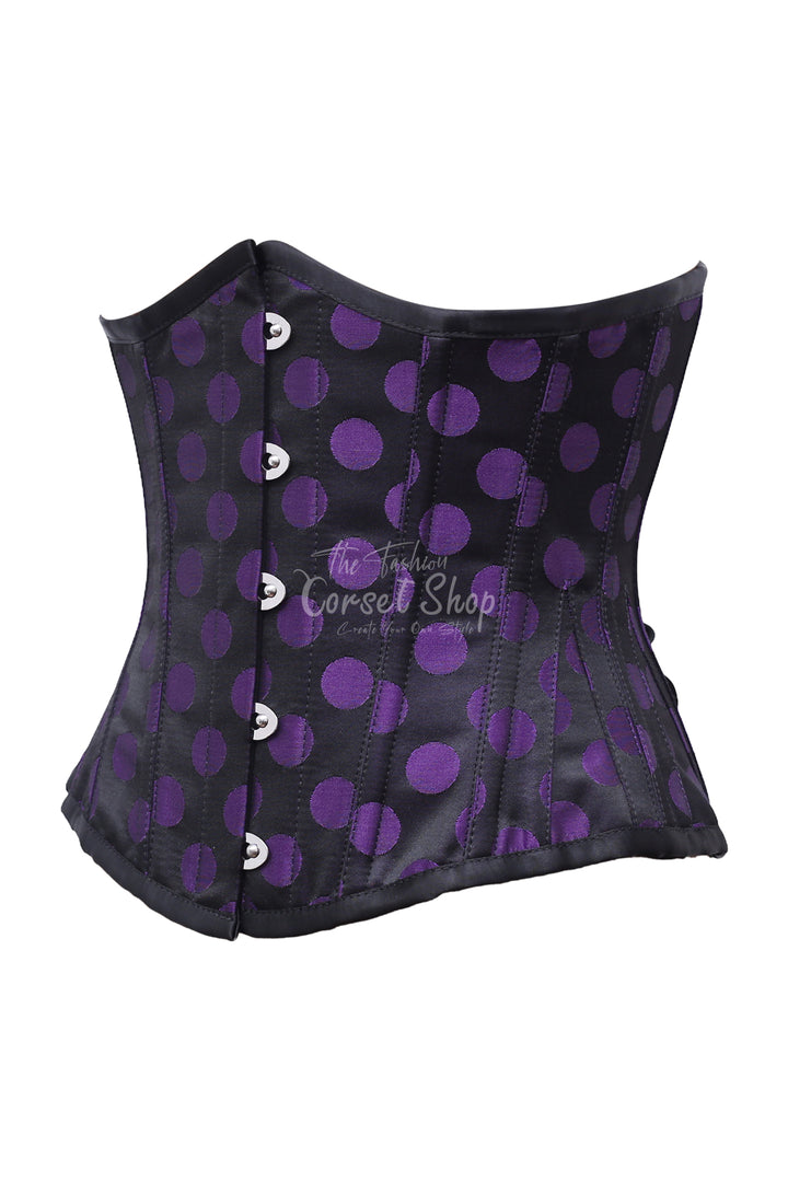Bondi Polka Dot Base Brocade Underbust Corset
