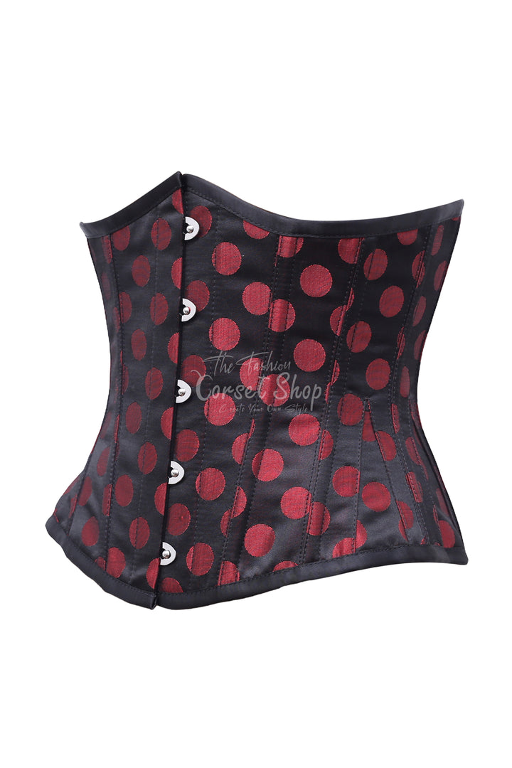 Bondi Polka Dot Base Brocade Underbust Corset