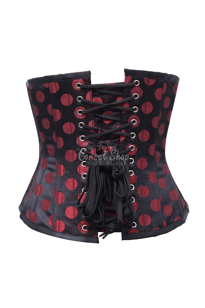 Bondi Polka Dot Base Brocade Underbust Corset