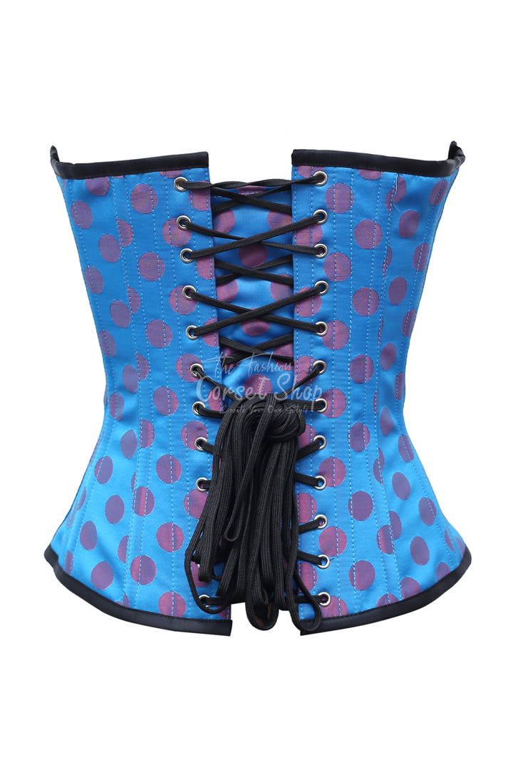 Monica Polka Dot Base Brocade Overbust Corset