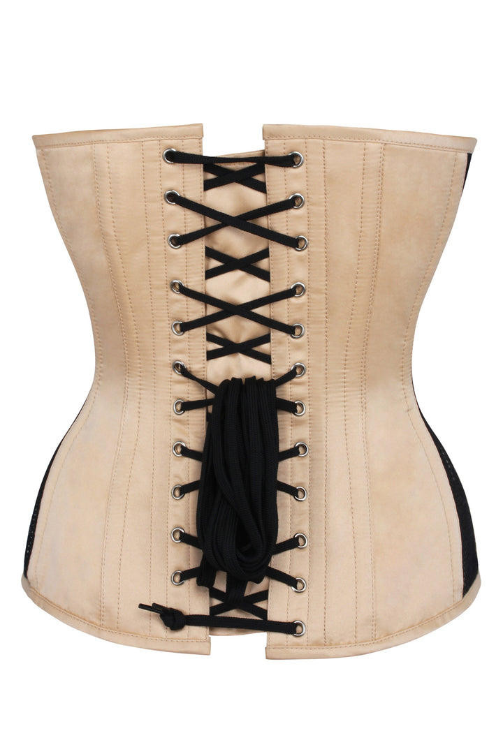 Harp Black Mesh Overbust Corset