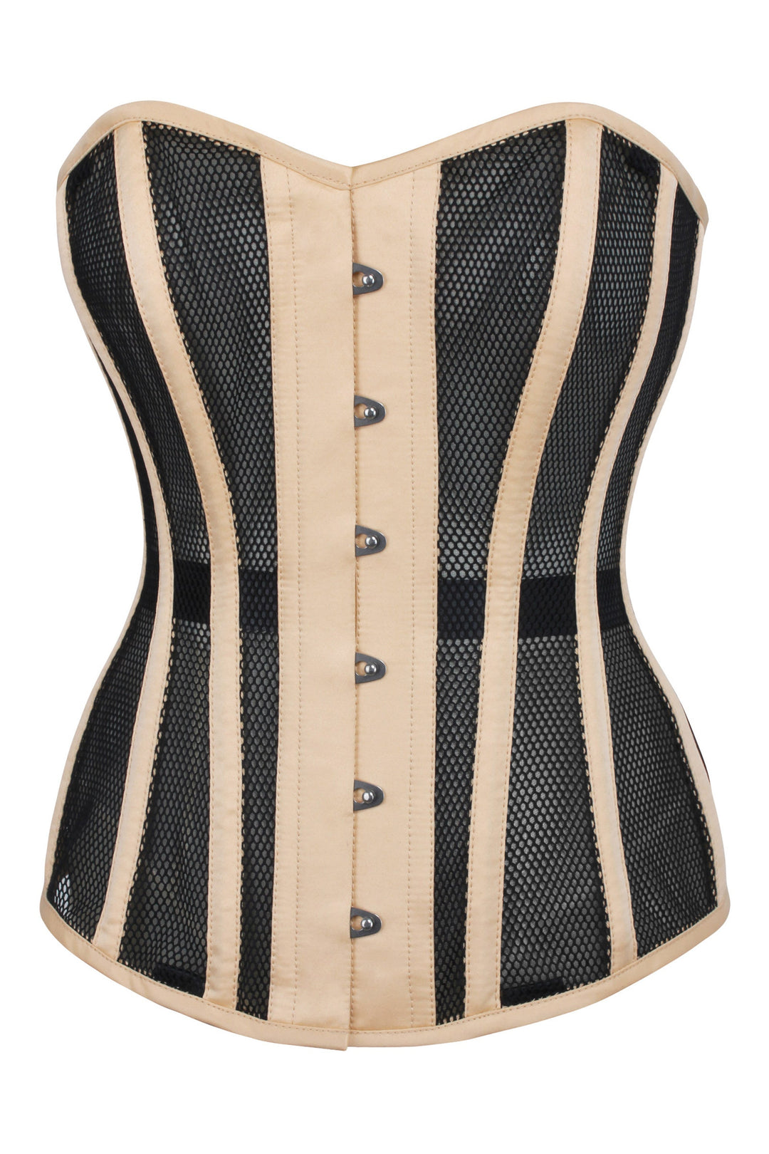Harp Black Mesh Overbust Corset