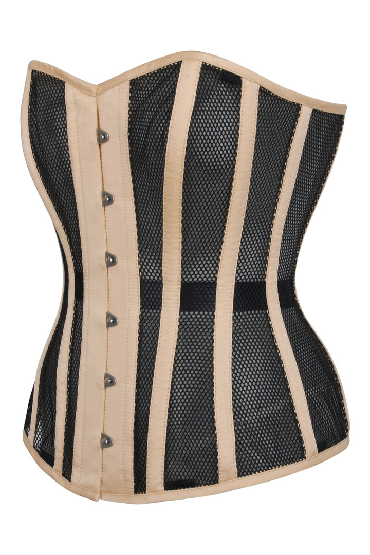 Harp Black Mesh Overbust Corset