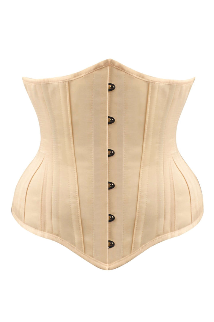 Huckby Beige Satin Underbust Corset