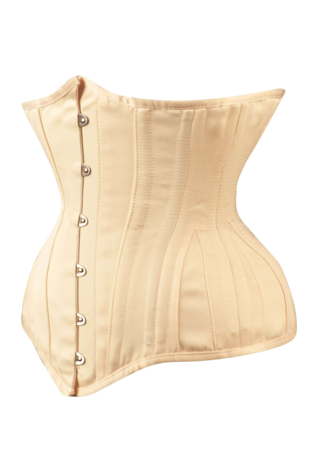 Huckby Beige Satin Underbust Corset