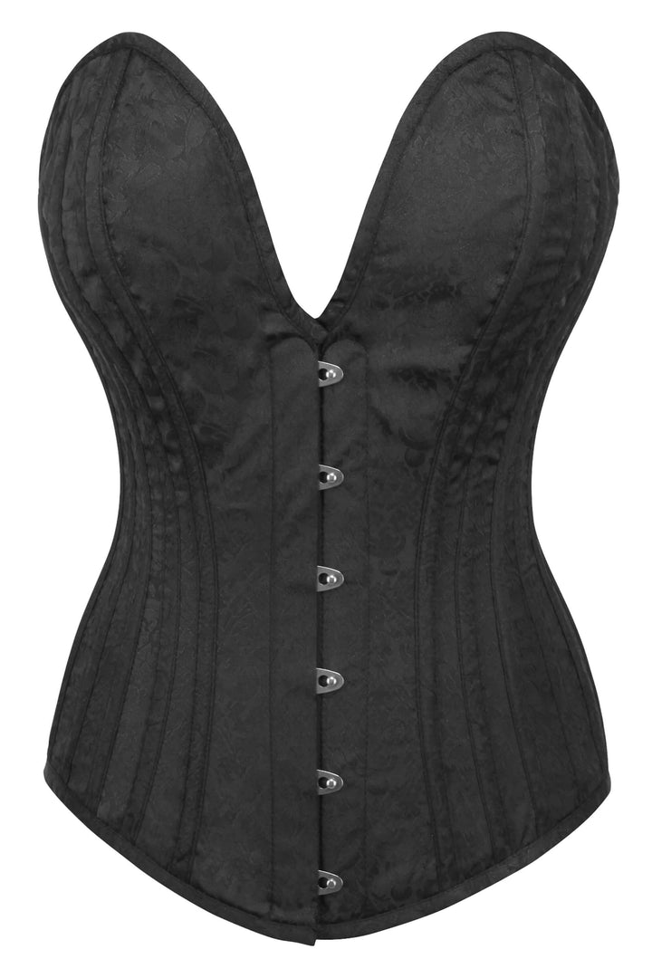 Balsdon Black Brocade Overbust Corset