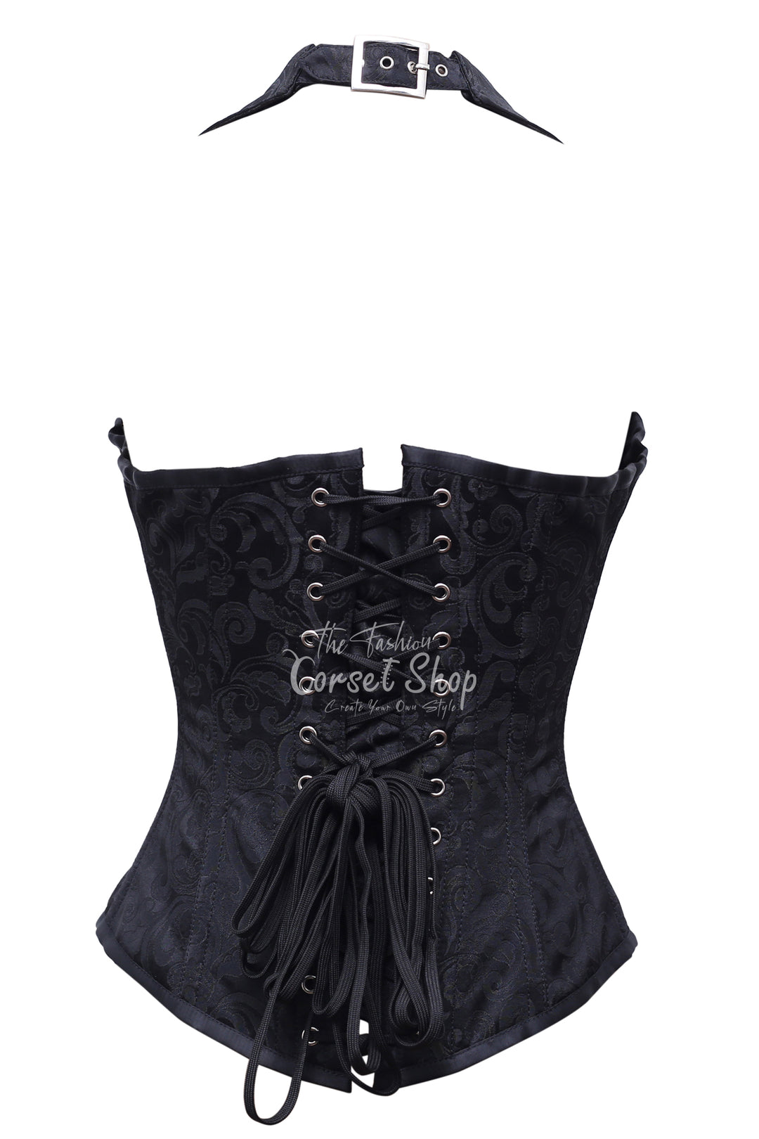 Anock Brocade Overbust Corset With Zip Front