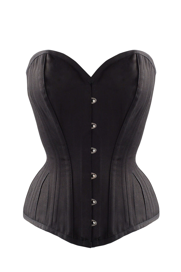 Zorgi Black Cotton Overbust Corset