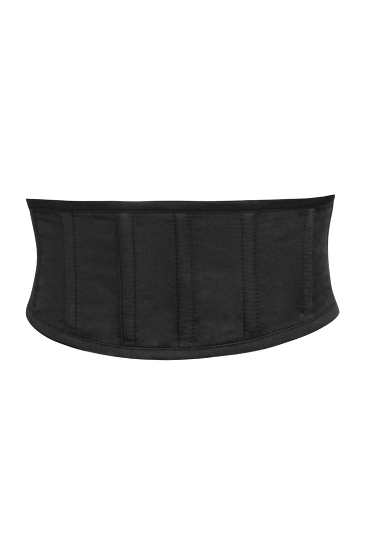 Vevel Black Cotton Underbust Corset