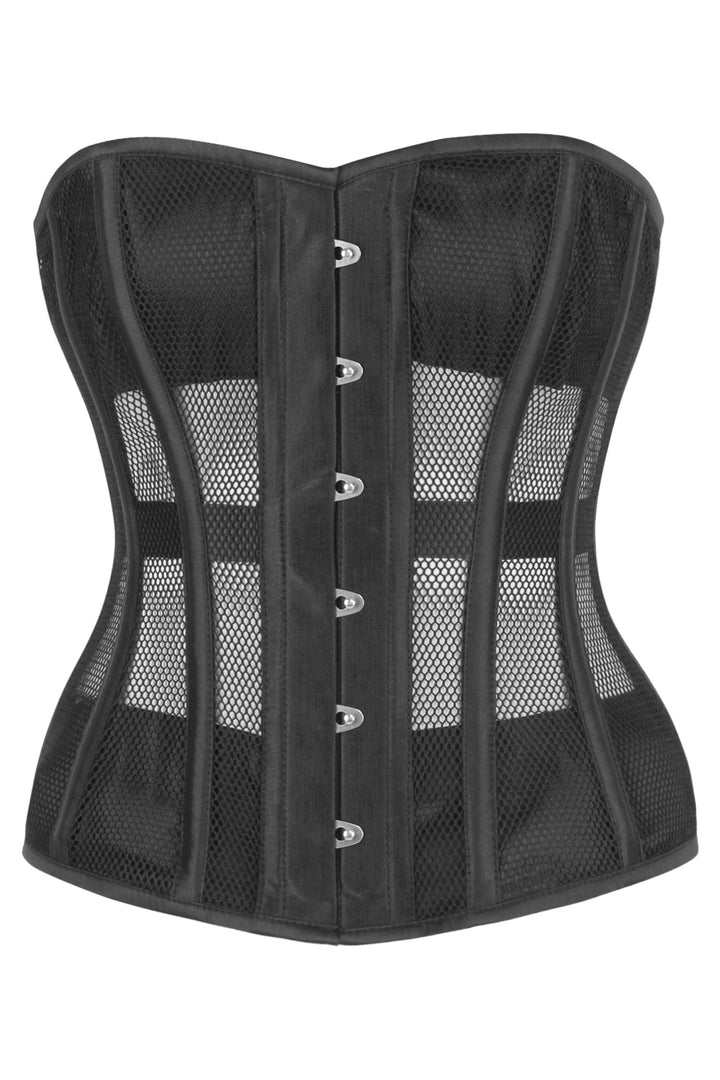 Pihjl Black Overbust Mesh Corset