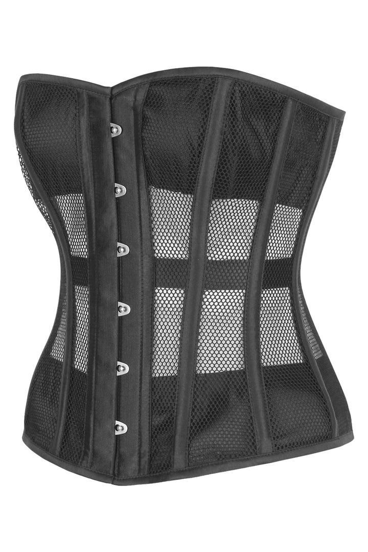 Pihjl Black Overbust Mesh Corset