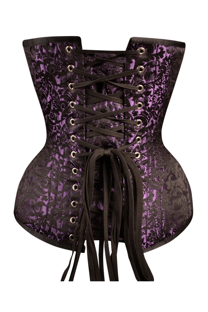 Spencer Purple Brocade Overbust Corset