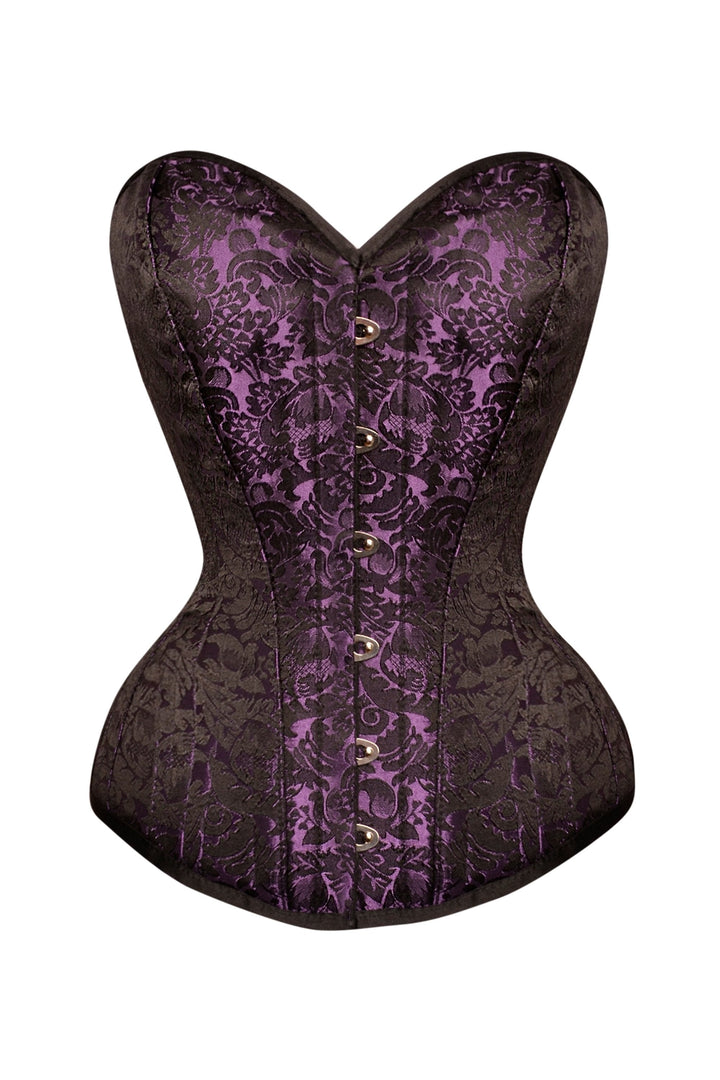Spencer Purple Brocade Overbust Corset