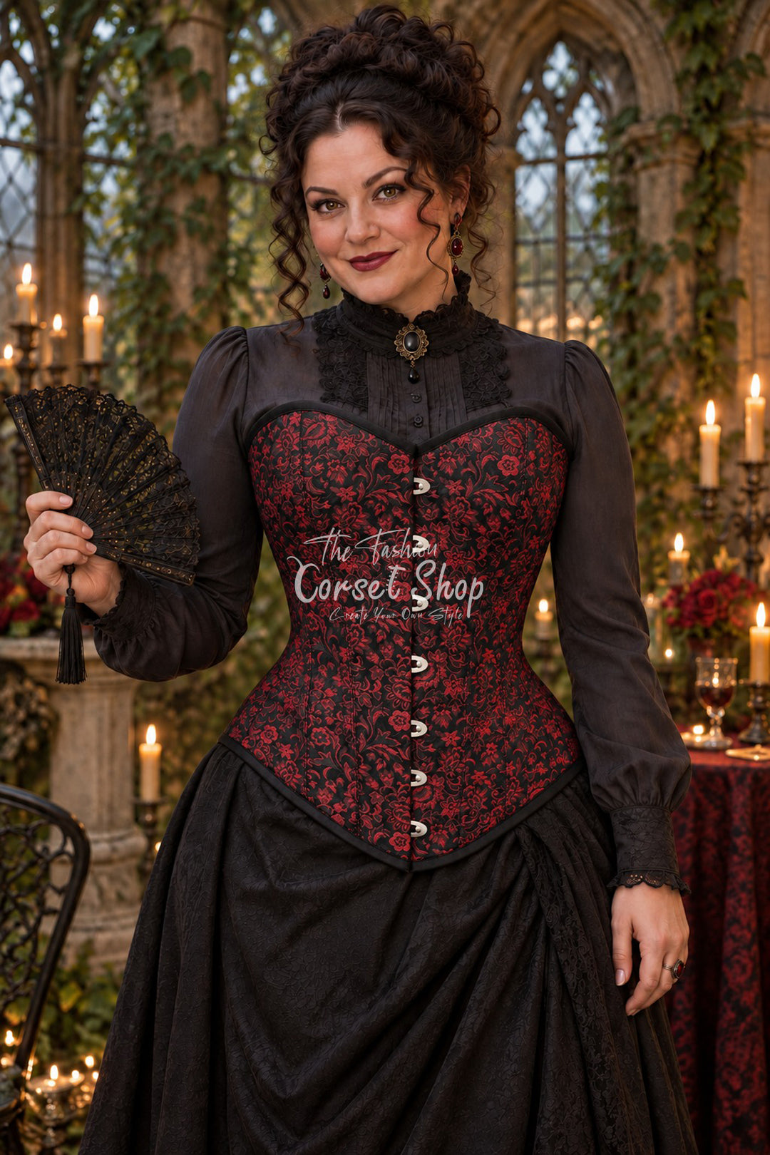 Sutherland Brocade Overbust Corset