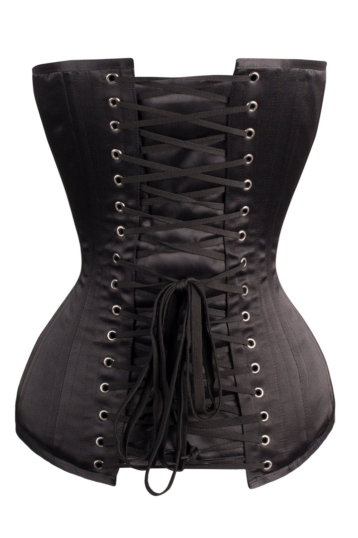 Aylin Black Satin Overbust Corset