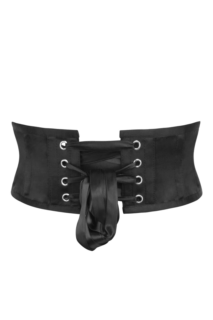 Inglis Black Satin Underbust Corset