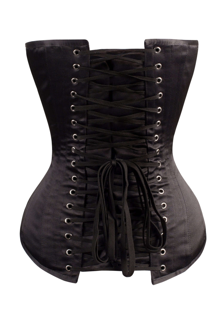 Klein Black Satin Overbust Corset