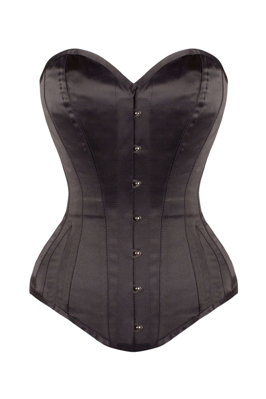 Klein Black Satin Overbust Corset