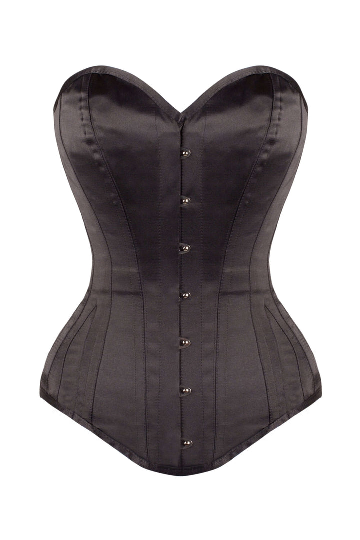 Klein Black Satin Overbust Corset
