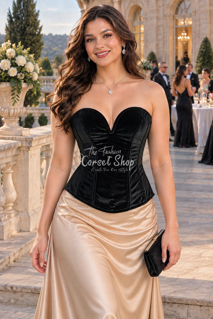 Snizder Velvet Overbust Corset