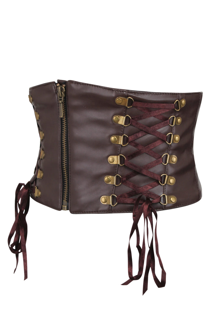 Murphy Brown Faux Leather Steampunk Belt