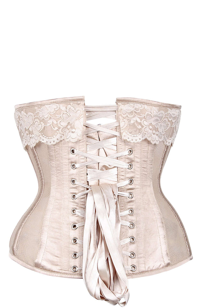 Maxin Satin & Mesh Underbust Corset