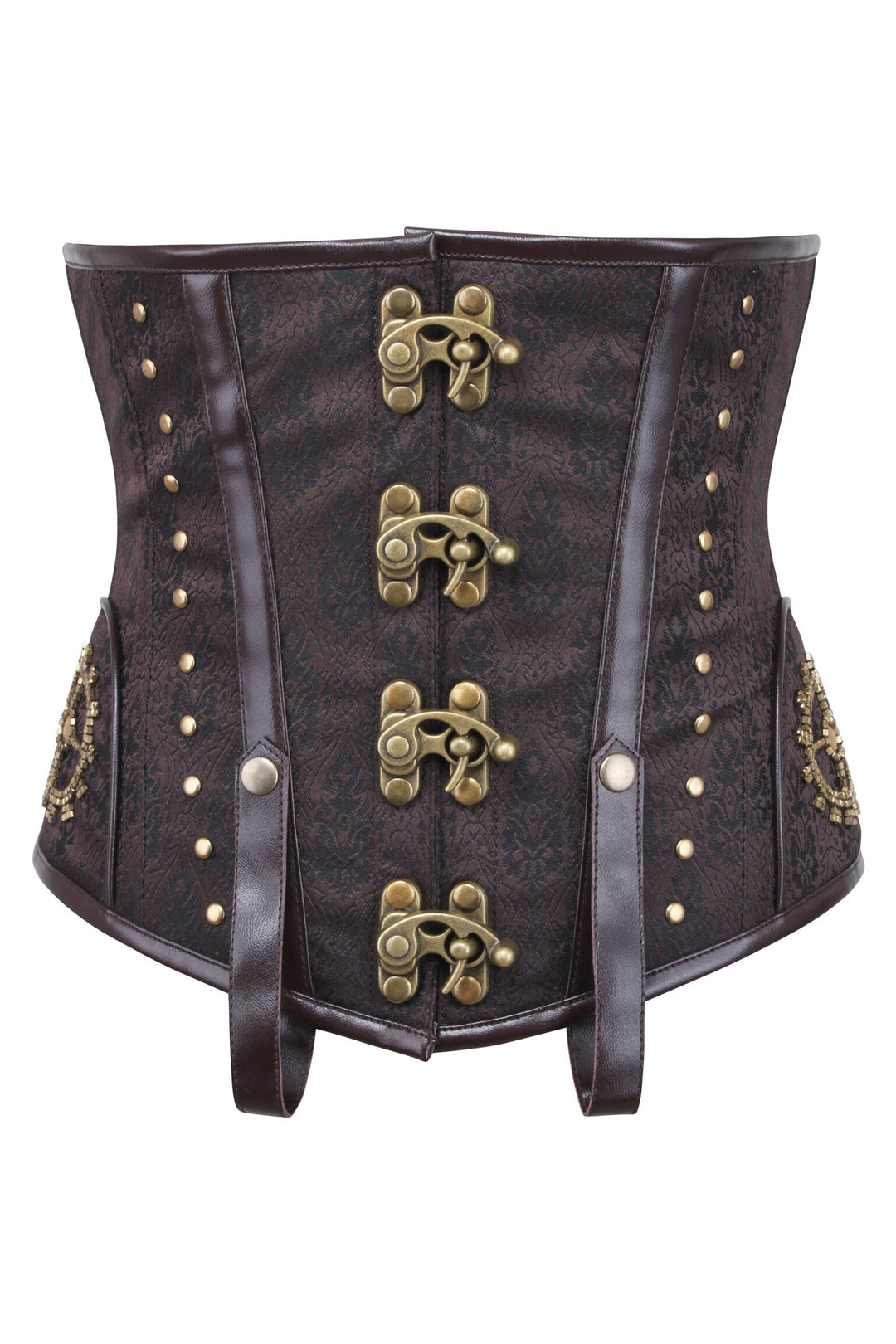 Izene Brocade Steampunk Underbust Corset