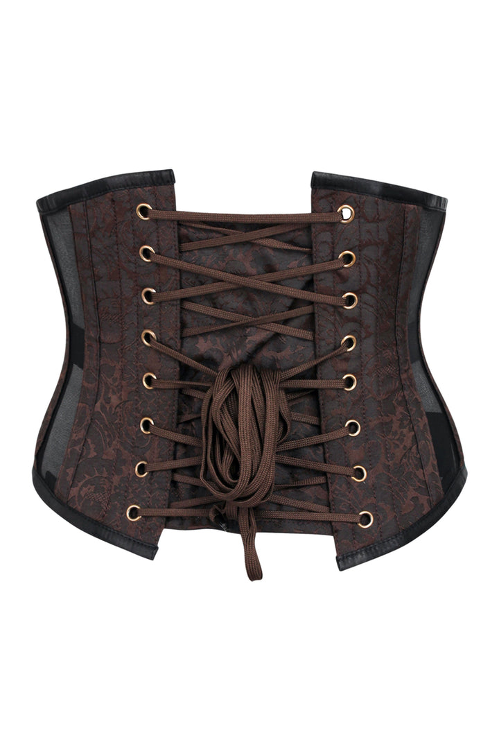 Jenez Brocade & Mesh Underbust Corset