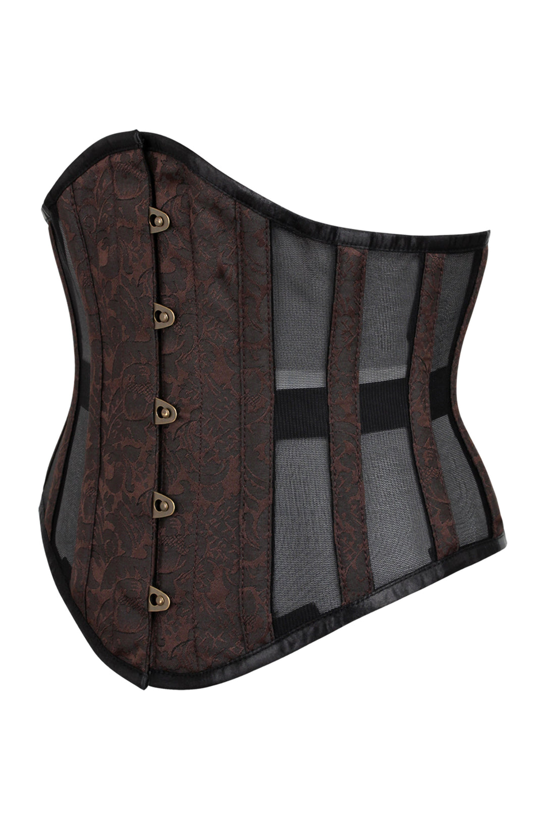 Jenez Brocade & Mesh Underbust Corset