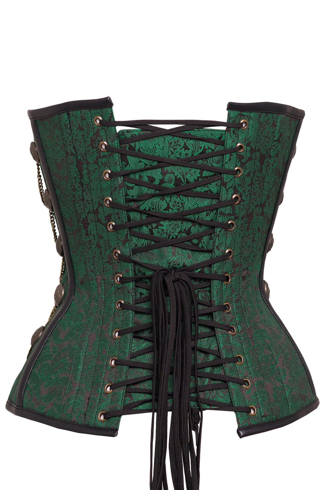 Bosman Purple Steampunk Corset With Chains