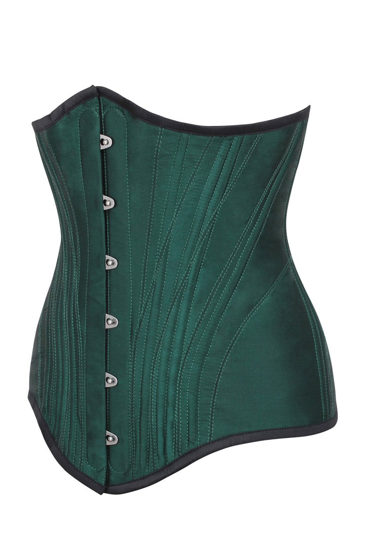 Nijeh Black Satin Underbust Corset