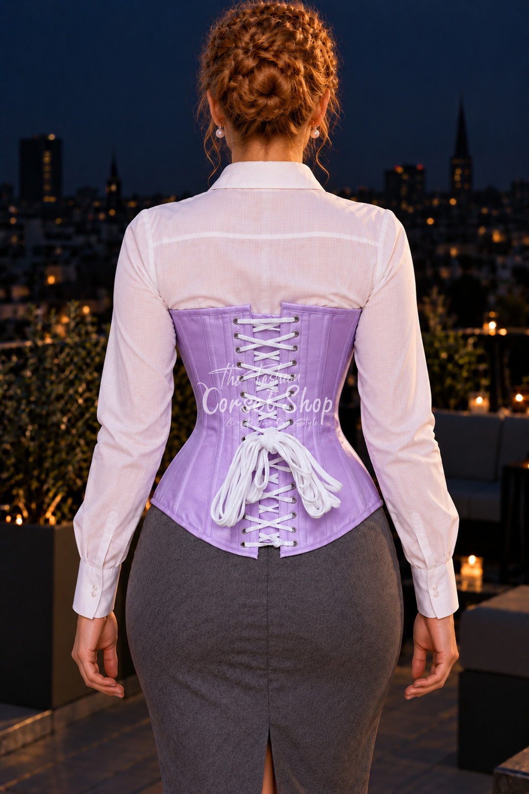 Conklim Shimmer Satin Overbust Corset