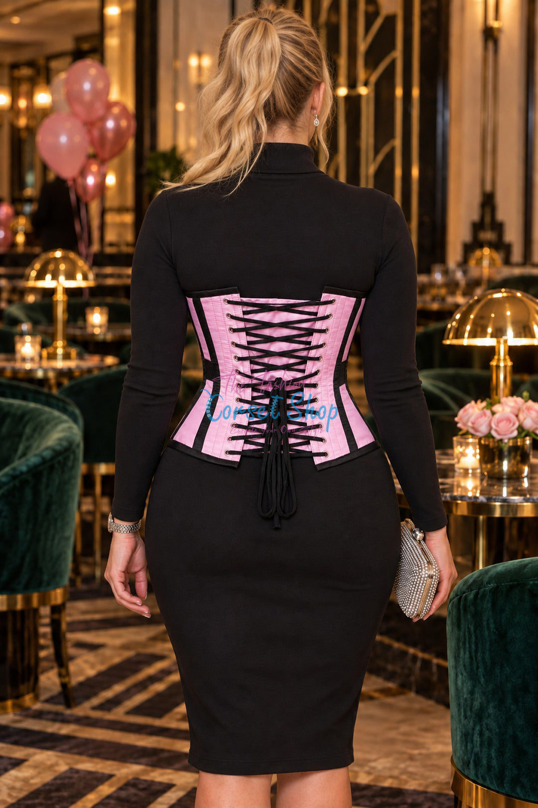 Keejn Pink Underbust Corset
