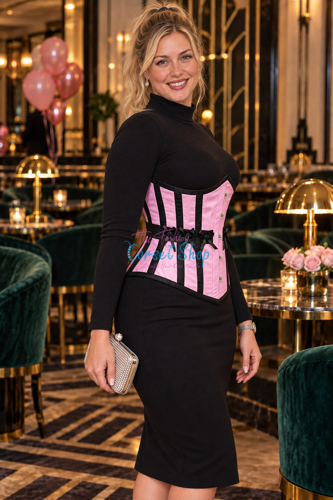 Keejn Pink Underbust Corset