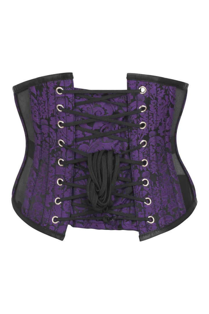 Jenez Brocade & Mesh Underbust Corset