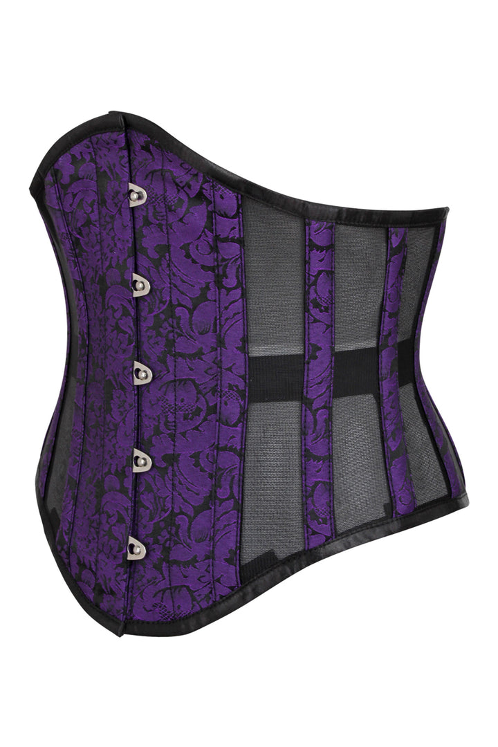 Jenez Brocade & Mesh Underbust Corset