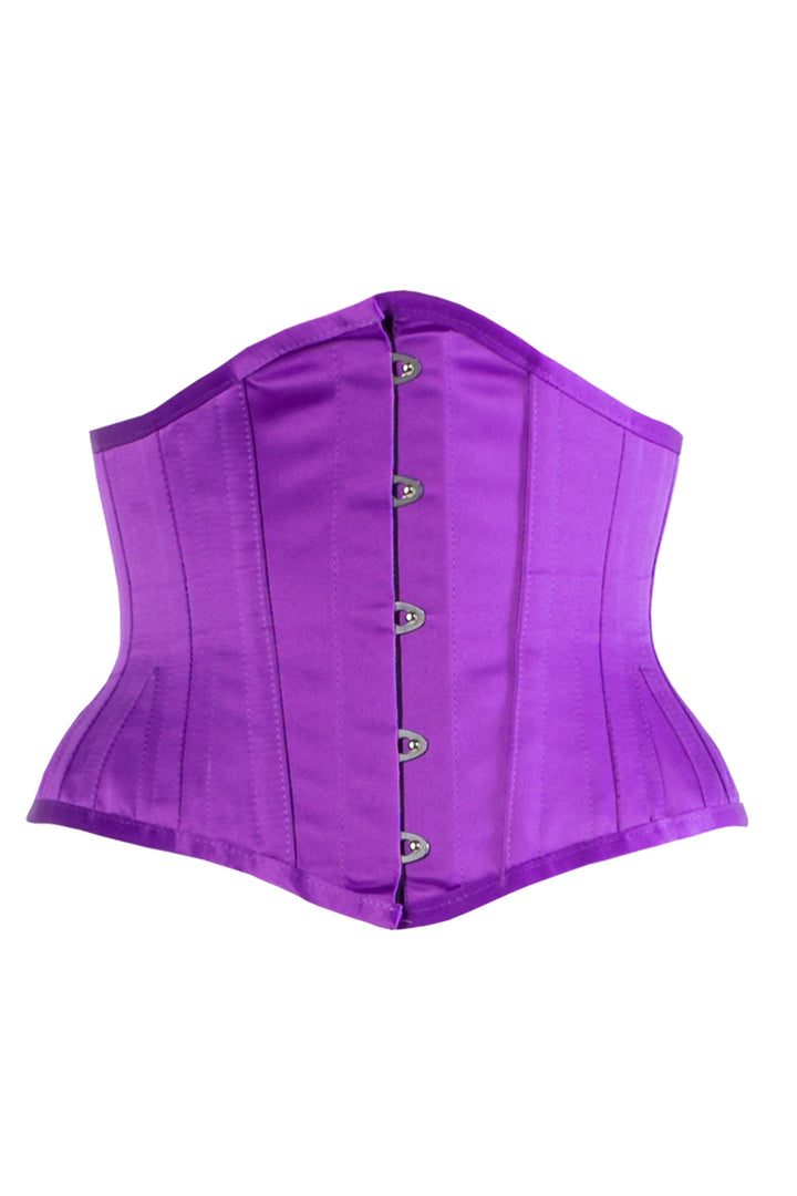 Dogett Purple Satin Underbust Corset