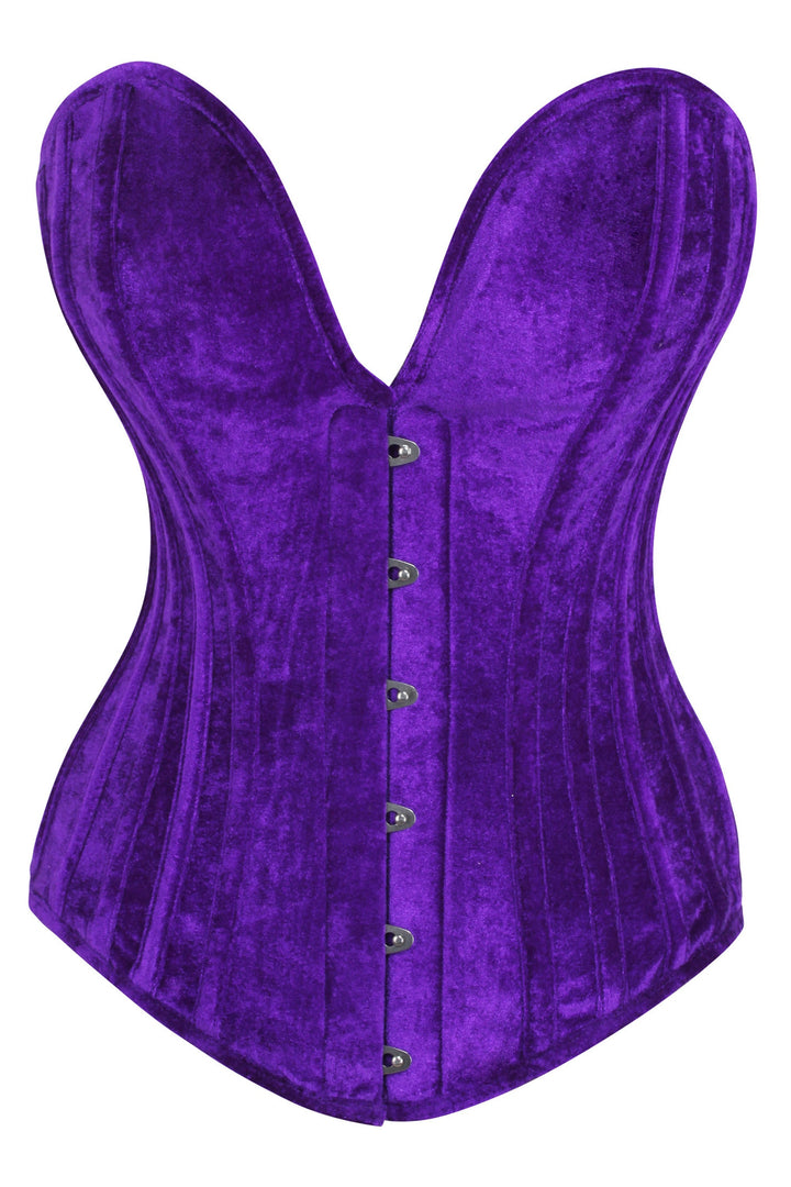Novah Green Velvet Overbust Corset