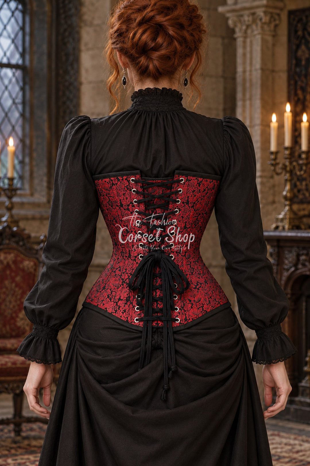 Sutherland Brocade Overbust Corset
