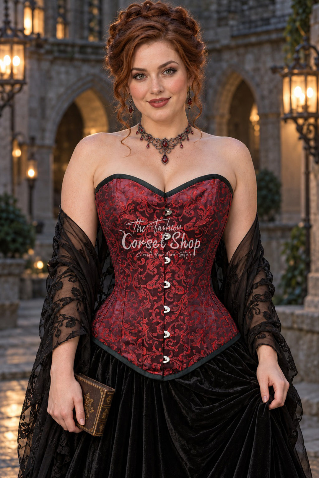 Sutherland Brocade Overbust Corset