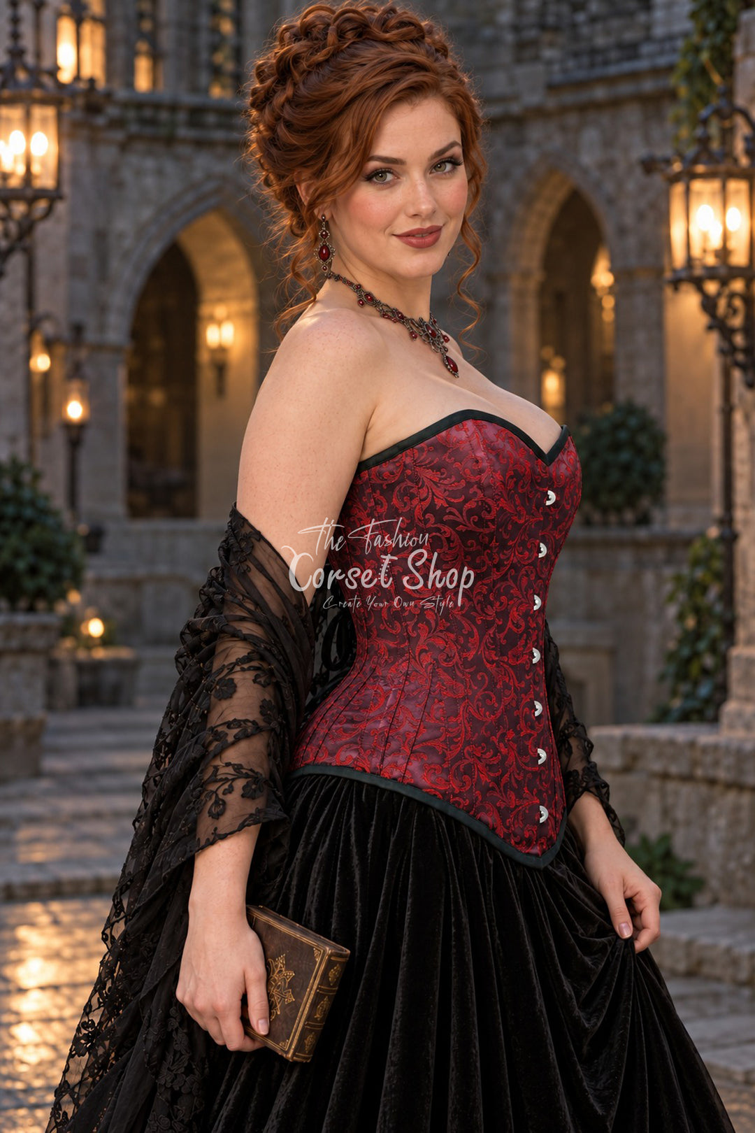 Sutherland Brocade Overbust Corset