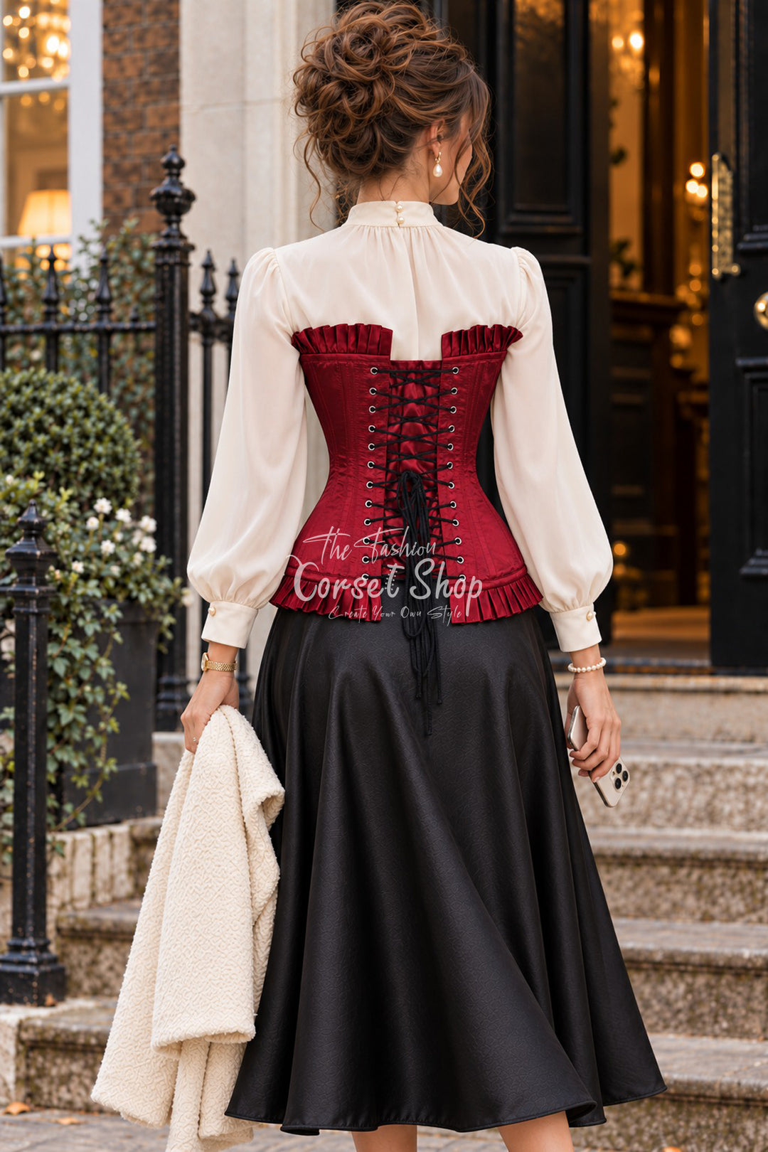 Enginlin Satin Overbust Corset