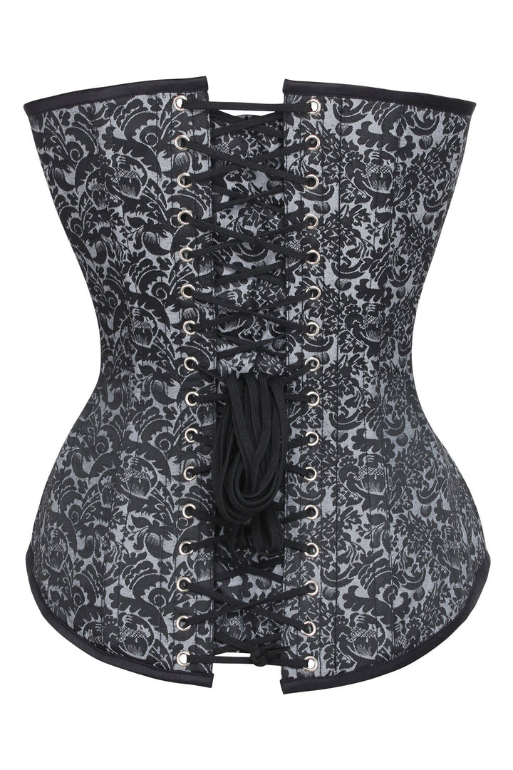Tessa Purple Brocade Overbust Corset