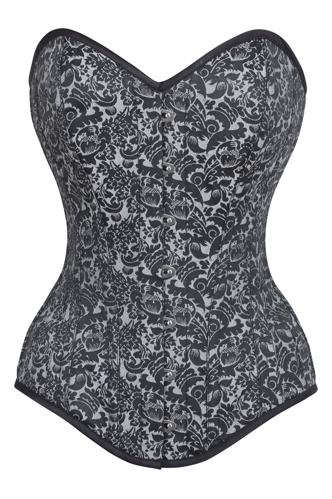 Tessa Purple Brocade Overbust Corset