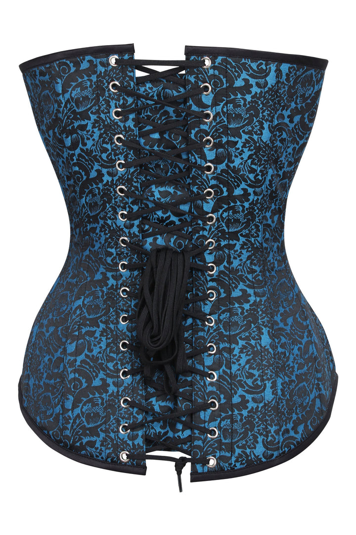 Tessa Purple Brocade Overbust Corset
