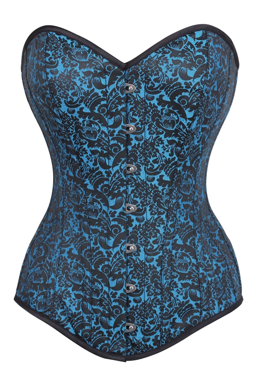 Tessa Purple Brocade Overbust Corset