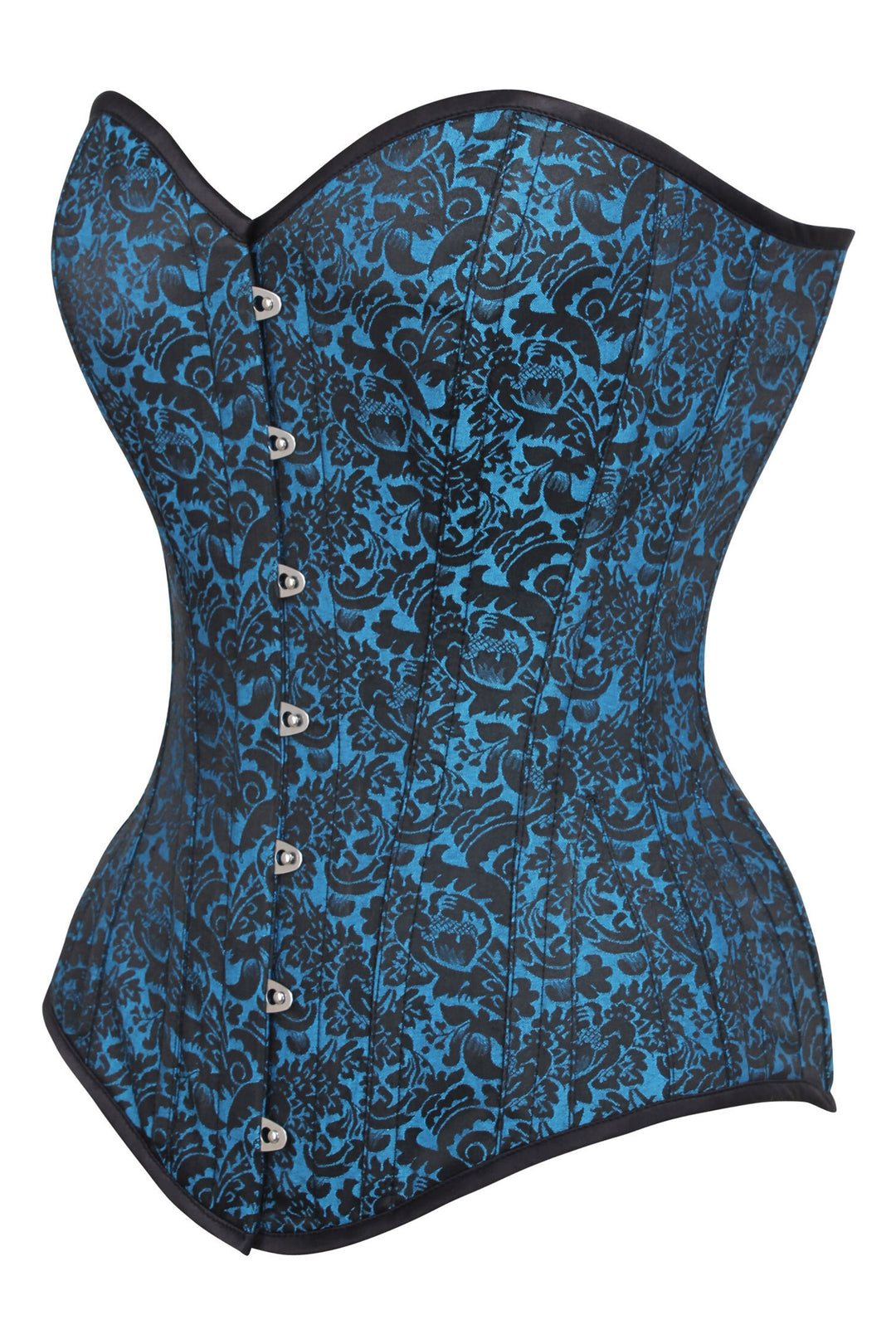 Tessa Purple Brocade Overbust Corset