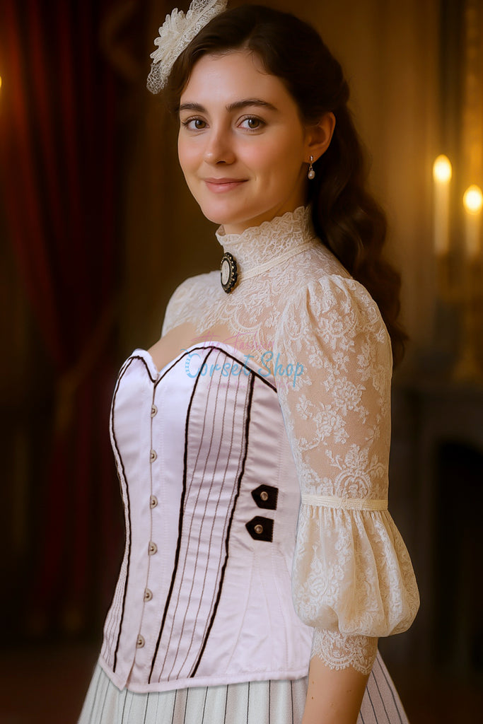 Ewan Satin Overbust Corset