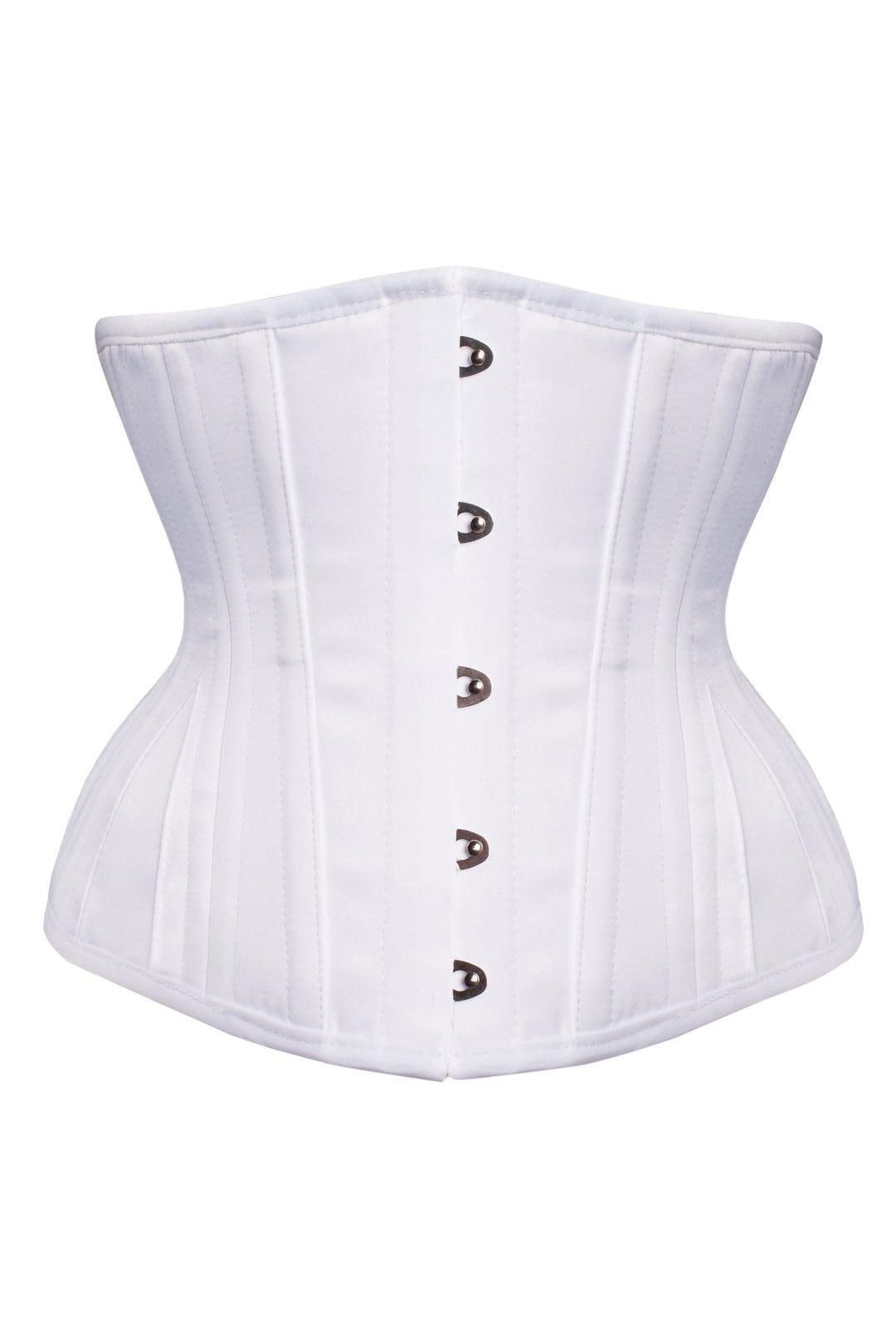 Khen White Satin Underbust Corset