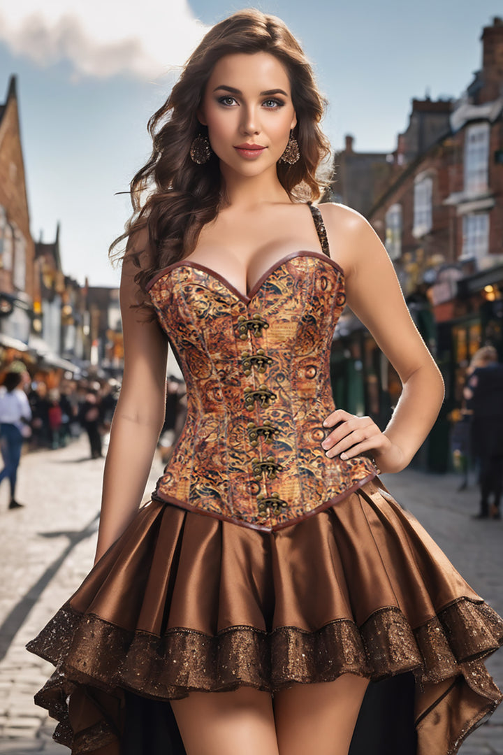 Jessie Satin Overbust Corset